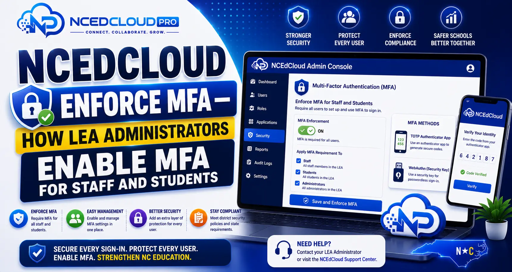 NCEdCloud Enforce MFA