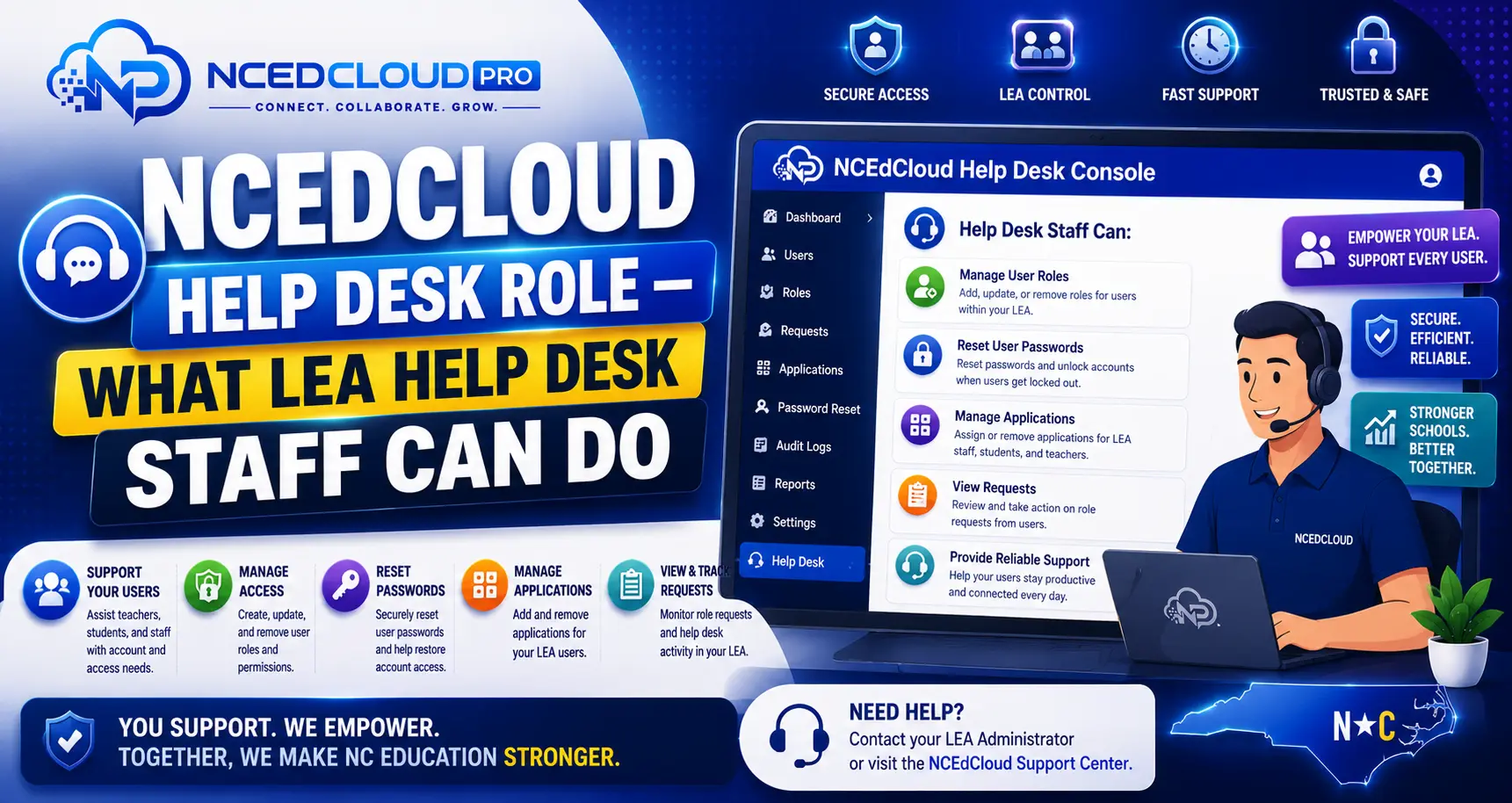 NCEdCloud LEA Help Desk Role