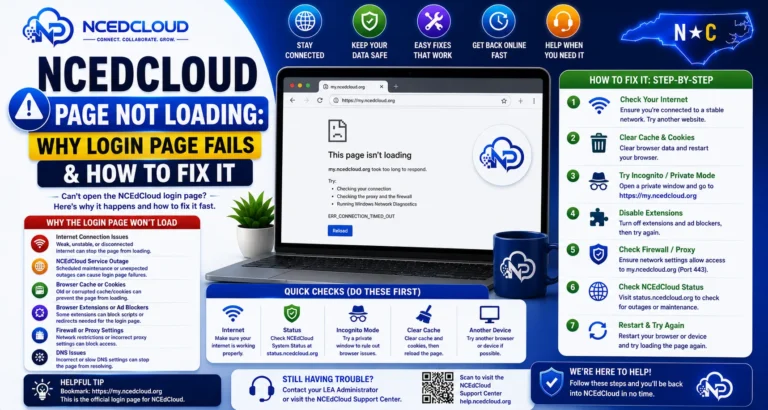 NCEdCloud Page Not Loading Fix Guide