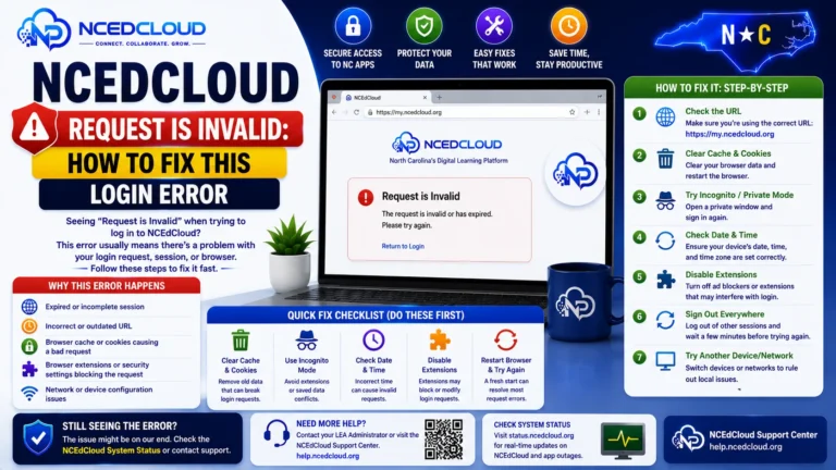 NCEdCloud Request Is Invalid Guide