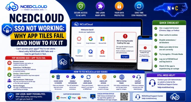NCEdCloud SSO Not Working