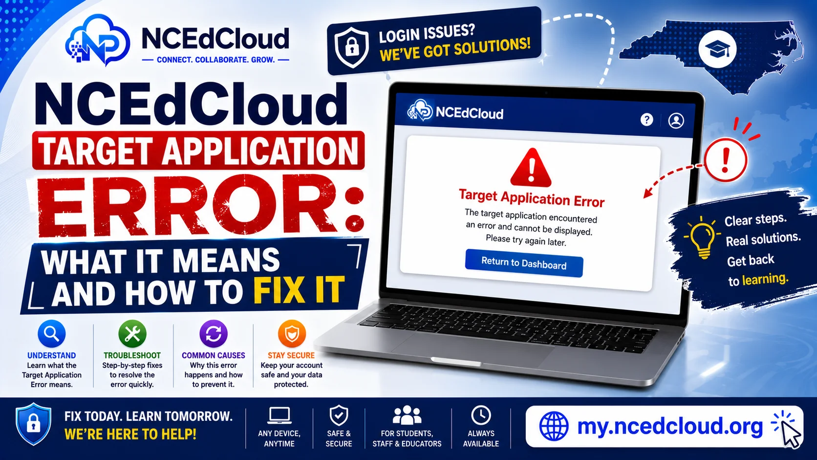 NCEdCloud Target Application Error